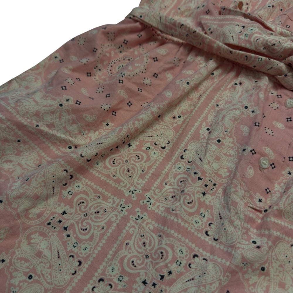 Lane Bryant Paisley Bandana Print Belted Romper Size 16 NWT Summer Resort Wear - Picture 8 of 15